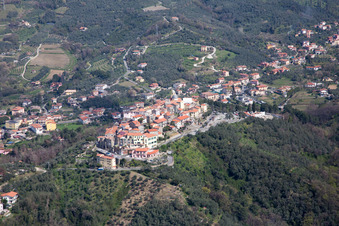 Nicola in the state Liguria, Italy seen from above