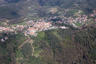 Nicola in the state Liguria, Italy from the plane