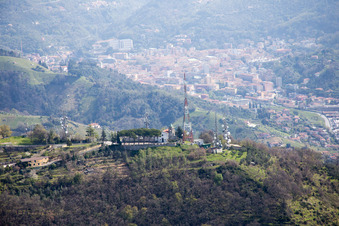Aerial photograpy of Carrara in the state Massa-Carrara, Italy