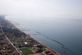 Avenza in the state Tuscany, Italy out of the air