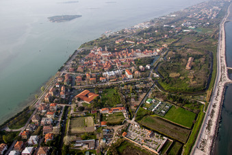 Malamocco in the state Veneto, Italy from above