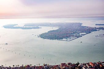 Venezia in the state Veneto, Italy from above