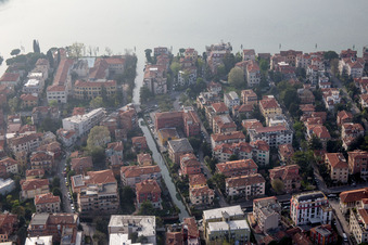 Venezia in the state Veneto, Italy from the plane