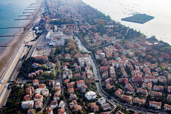 Bird's eye view of Venezia in the state Veneto, Italy