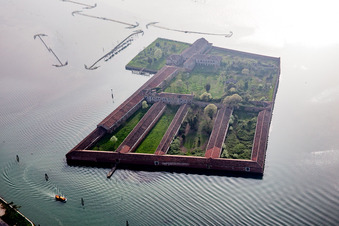 Venice Lido, Lazzaretto Vecchio in Venezia in the state Veneto, Italy
