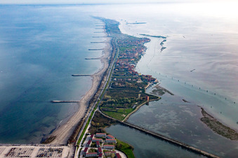 Santa Maria del Mare in the state Veneto, Italy out of the air