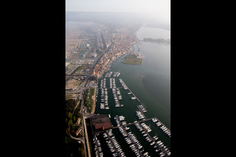 Sottomarina in Faro in the state Veneto, Italy viewn from the air