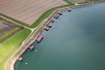 Porto Tolle in the state Rovigo, Italy out of the air