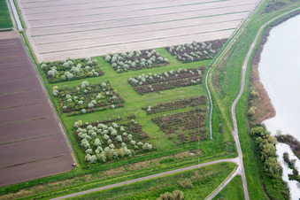 Aerial photograpy of Pellestrina in the state Veneto, Italy