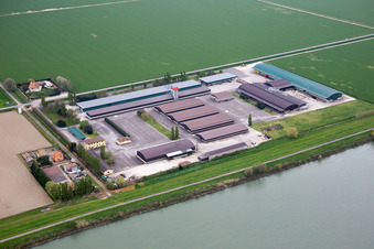 Aerial view of Tolle in the state Veneto, Italy