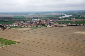 Aerial photograpy of Scovetta in the state Veneto, Italy
