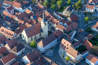 Church building St. Eucharius in Sommerach in the state Bavaria, Germany