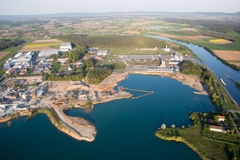 Industrial estate and company settlement Lange Laenge in Dettelbach in the state Bavaria