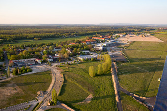 Airport in the district Hoheim in Kitzingen in the state Bavaria, Germany