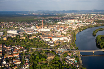 Building and production halls on the premises of SCA HYGIENE PRODUCTS GmbH in the district Waldhof in Mannheim in the state Baden-Wurttemberg, Germany