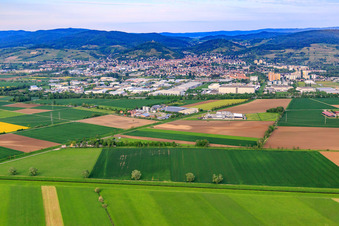 Tiergartenstraße industrial area with Unilever Deutschland GmbH plant Heppenheim in Heppenheim in the state Hesse, Germany