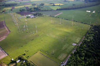 Antennas in Biblis in the state Hesse, Germany