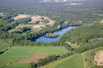 Erlensee in Bickenbach in the state Hesse, Germany