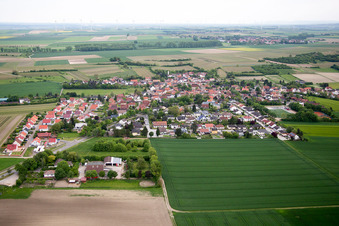 Aerial photograpy of Dalheim in the state Rhineland-Palatinate, Germany