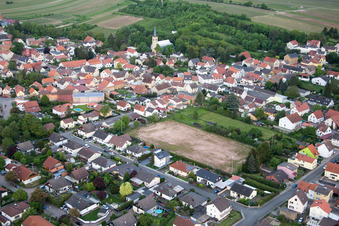 District Heßloch in Dittelsheim-Heßloch in the state Rhineland-Palatinate, Germany out of the air