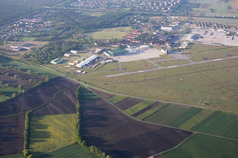 Aerial view of Coleman in the district Sandhofen in Mannheim in the state Baden-Wuerttemberg, Germany