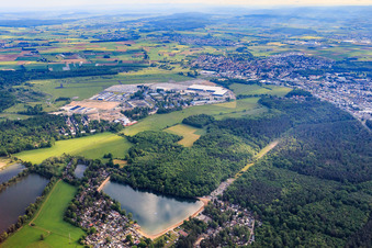 Fliegerhorst business park with bergler industrieservices GmbH and DHL Freight Erlensee in the district Rückingen in Erlensee in the state Hesse, Germany