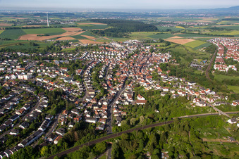 District Windecken in Nidderau in the state Hesse, Germany out of the air
