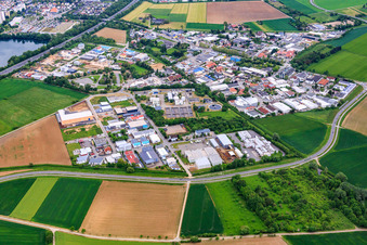 Industrial Area West in Bensheim in the state Hesse, Germany