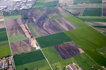 District Riedrode in Bürstadt in the state Hesse, Germany out of the air