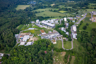 Building complex of the Institute Fraunhofer-Institut fuer Chemische Technologie ICT in Pfinztal in the state Baden-Wurttemberg, Germany