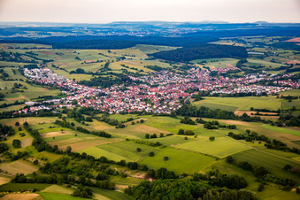 From the west in the district Jöhlingen in Walzbachtal in the state Baden-Wuerttemberg, Germany