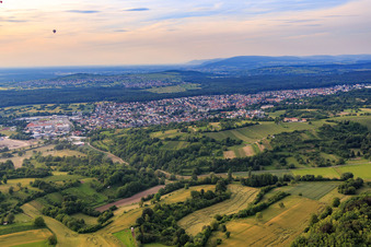 Östringer Hummelberg vineyard in Östringen in the state Baden-Wuerttemberg, Germany