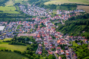 Village view in the district Tairnbach in Mühlhausen in the state Baden-Wuerttemberg, Germany