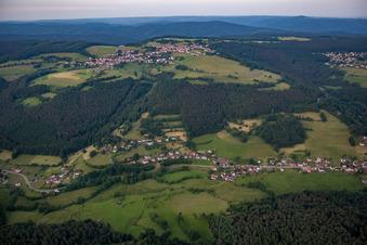 Aerial photograpy of District Rothenberg in Oberzent in the state Hesse, Germany