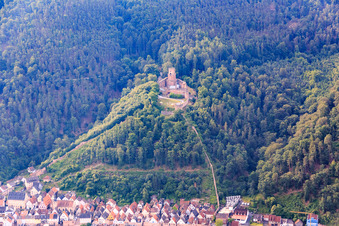 Aerial view of Castle Freudenberg in Freudenberg in the state Baden-Wuerttemberg, Germany