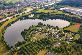 Lake camping Freudenberg in Freudenberg in the state Baden-Wuerttemberg, Germany