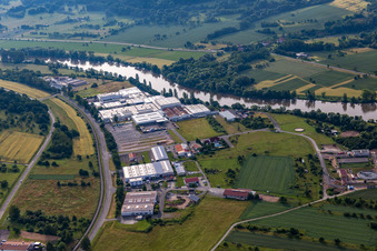 Industrial and commercial area Magna Mirrors GmbH in the district Wildensee in Dorfprozelten in the state Bavaria