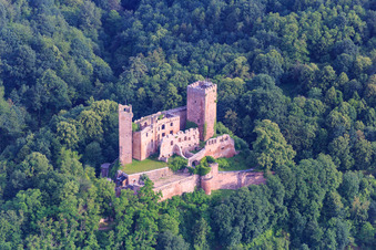 Henneburg Castle Ruins in the district Hofthiergarten in Stadtprozelten in the state Bavaria, Germany
