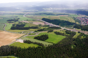 Highway exit Meiningen Nord and access the motorway A 71 in Rohr in the state Thuringia, Germany