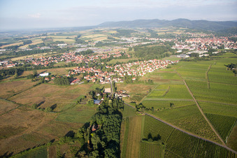 District Altenstadt in Wissembourg in the state Bas-Rhin, France from the drone perspective