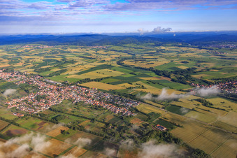 Village view on Viehstrich from the southeast in the district Kleinsteinfeld in Steinfeld in the state Rhineland-Palatinate, Germany