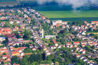 St. Pius Church on Goethestr in Kandel in the state Rhineland-Palatinate, Germany