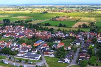 Aerial view of Red Bone Dog School in the district Duttweiler in Neustadt an der Weinstraße in the state Rhineland-Palatinate, Germany