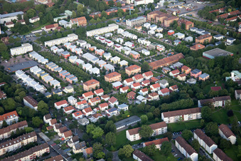 Landau in der Pfalz in the state Rhineland-Palatinate, Germany from the drone perspective