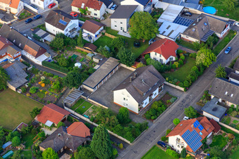 Aerial photograpy of In the Leisengarten in Minfeld in the state Rhineland-Palatinate, Germany