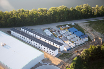 Residential park in Mamming in the state Bavaria, Germany