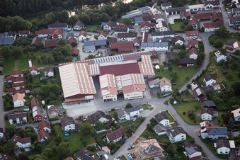 Former factory in Prangstr in Mamming in the state Bavaria, Germany