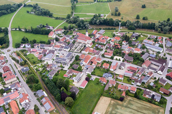 Settlement area in Marklkofen in the state Bavaria, Germany