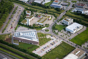 Building and production halls on the premises Vileda GmbH in Weinheim in the state Baden-Wurttemberg, Germany