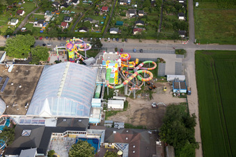 Bird's eye view of Miramar in the district Lützelsachsen in Weinheim in the state Baden-Wuerttemberg, Germany